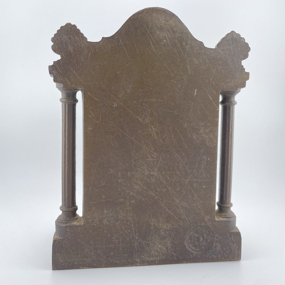 Bradley & Hubbard Antique Bookend Thanatopsis Cast Metal Classical Library Decor - Picture 4 of 11